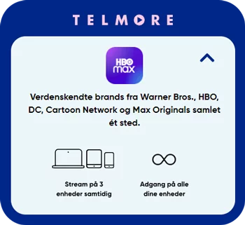 Telmore abonnement HBO Max