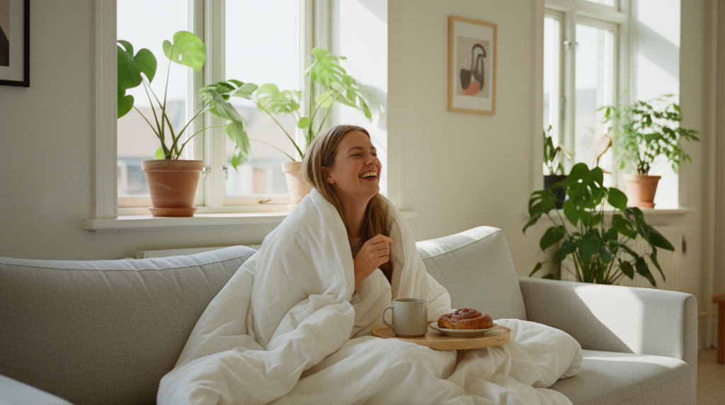 Par ser serier på Netflix en aften i stuen